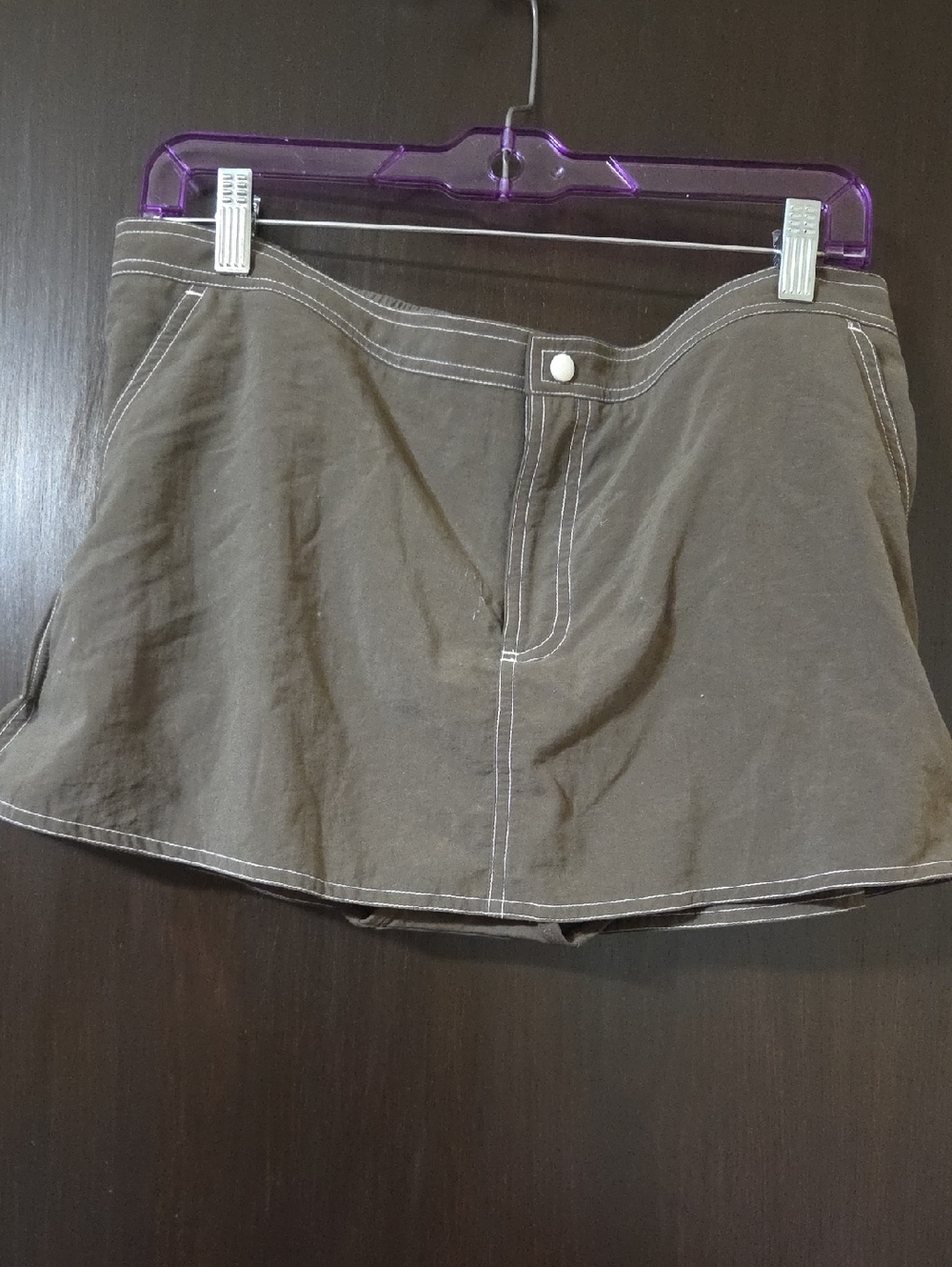 Beach House Ladies green  swimsuit skort    size 14